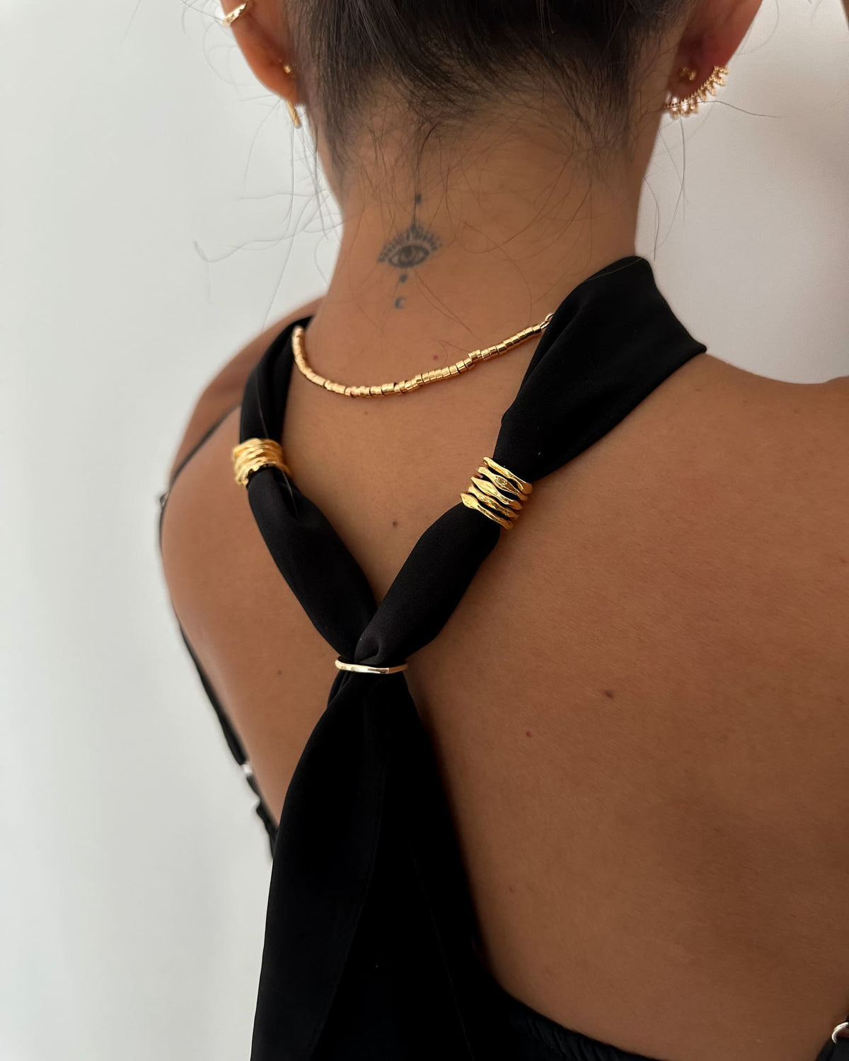 Colar Lenço Selena Preto