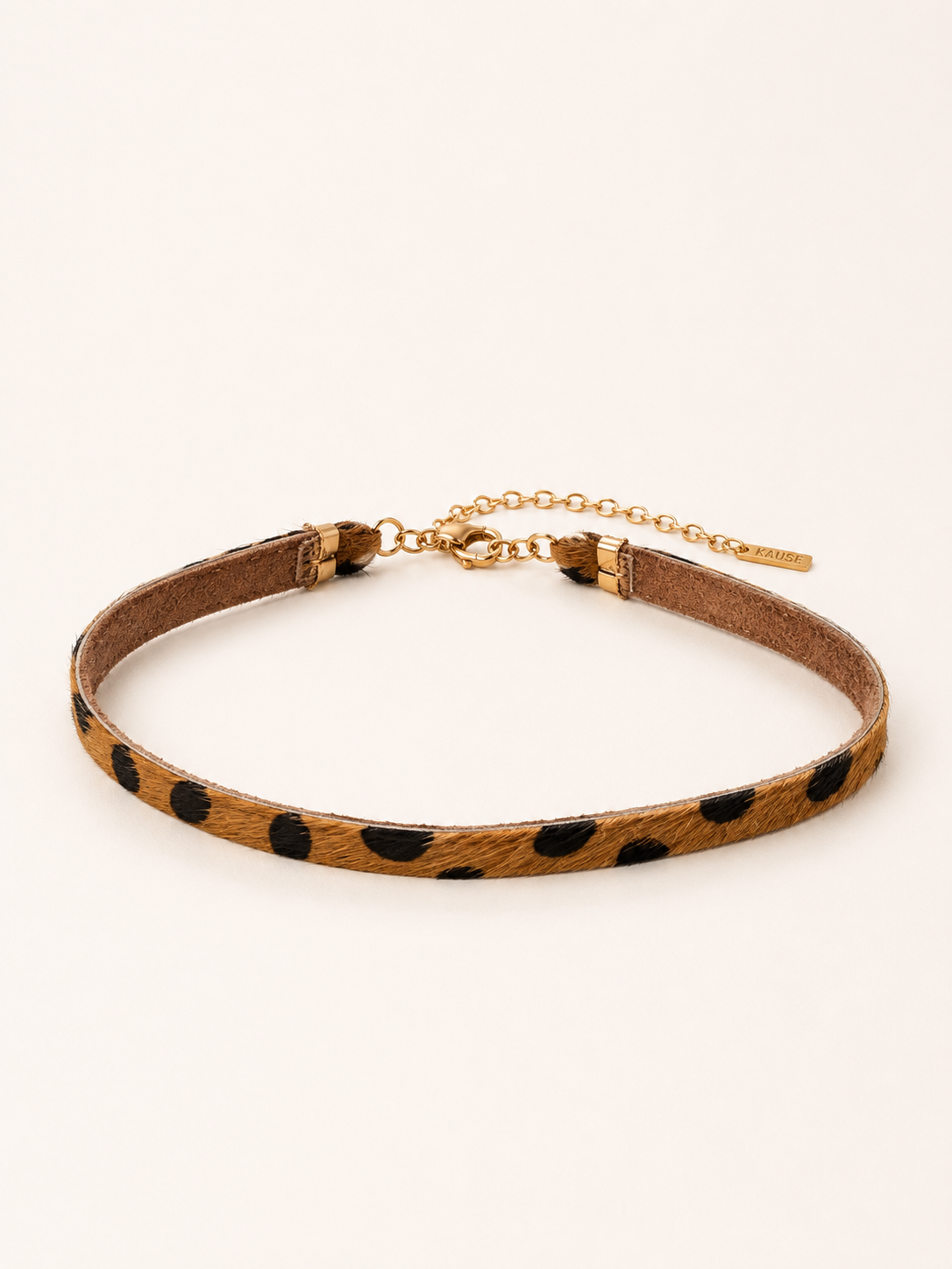 Choker Alma Couro Onça