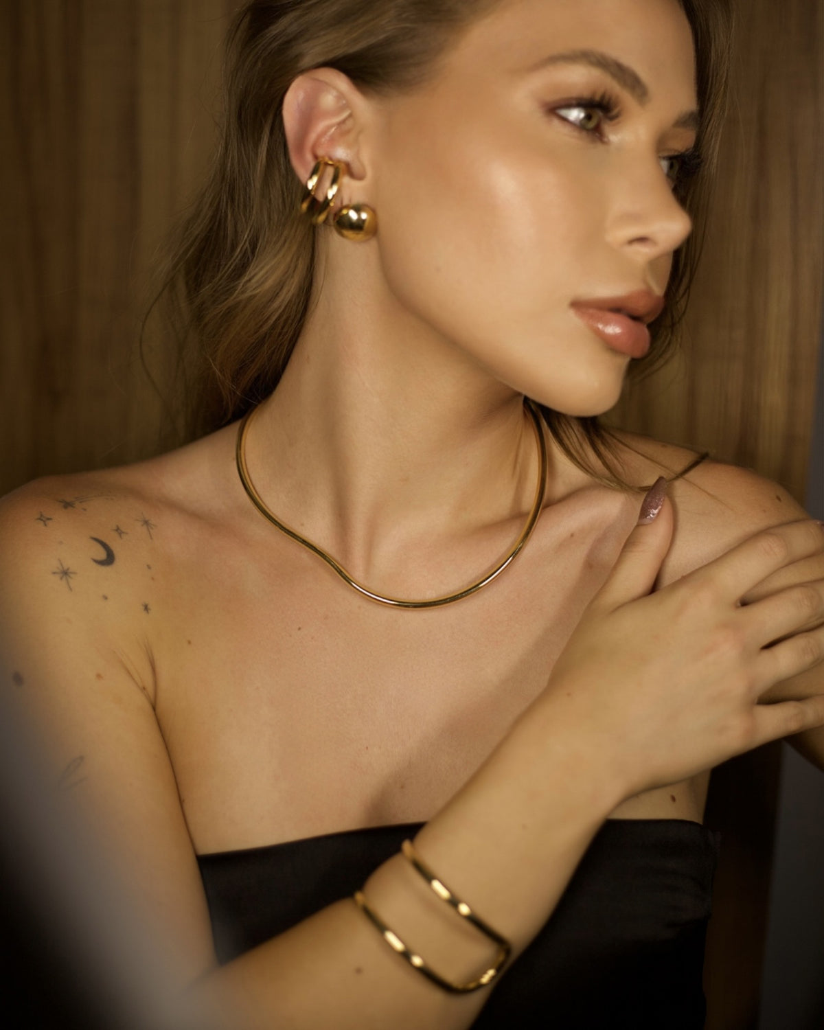 Brinco Filó Ouro