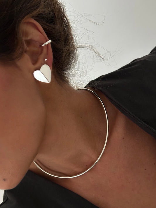 Choker Tubo Prata