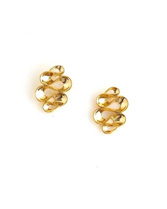 Brinco Sinuoso Ouro