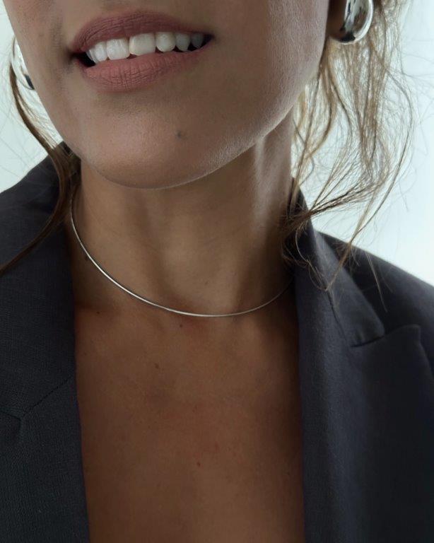 Choker Slim Prata
