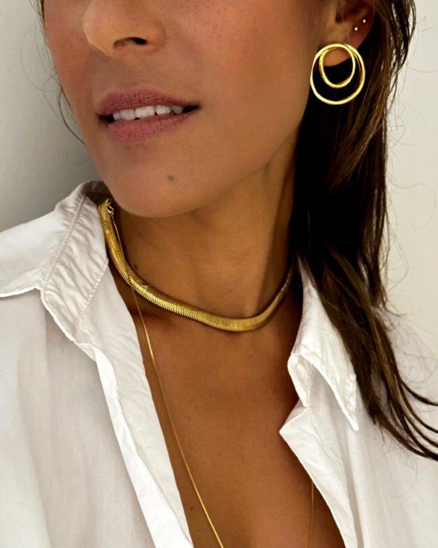 Brinco Espiral Ouro
