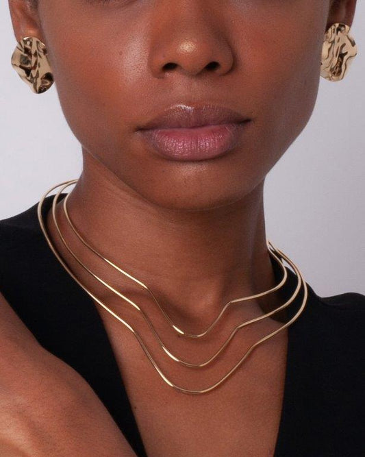 Choker Chipre Ouro
