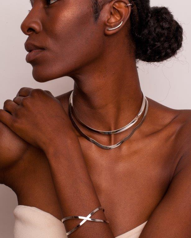 Choker Chapa Prata