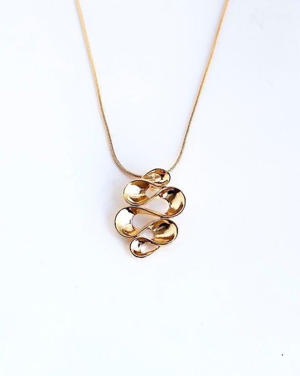 Colar Sinuoso Ouro