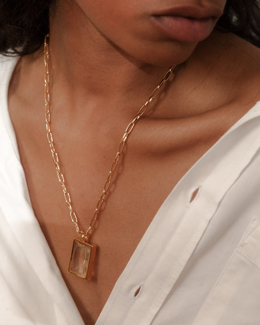 Colar Doja Cristal Ouro
