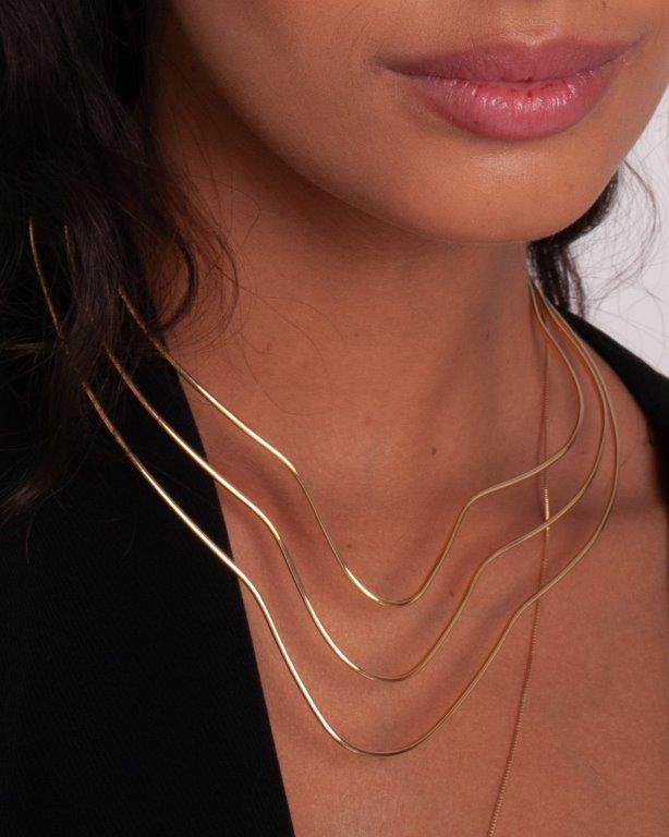 Choker Chipre Ouro
