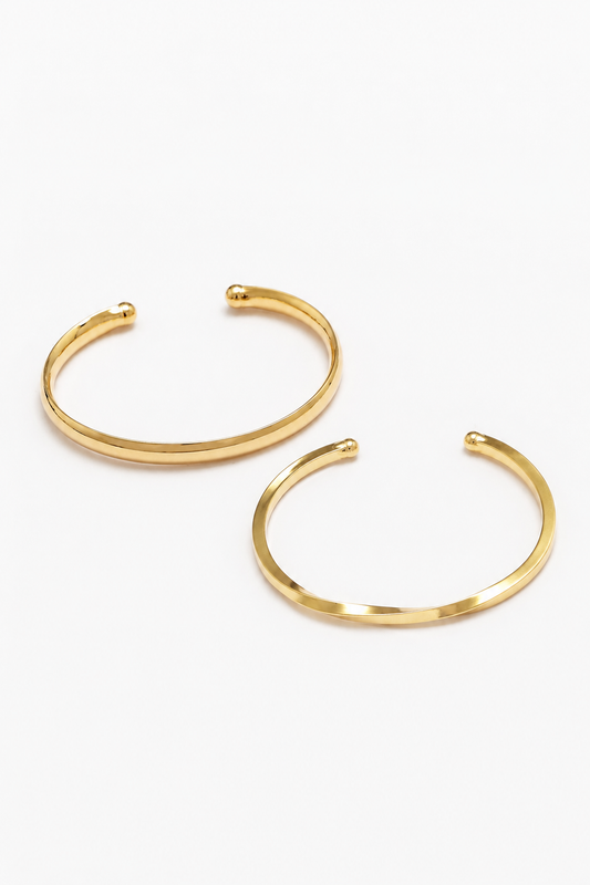 Dois Braceletes Alma Ouro