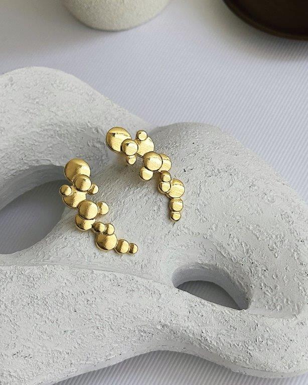 Ear Cuff Bolhas Ouro