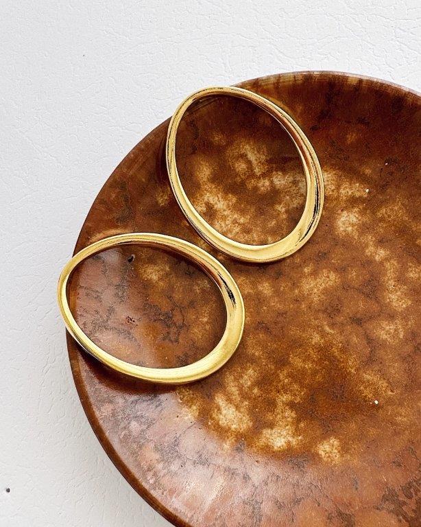 Brinco Oval Ouro