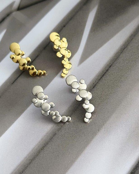 Ear Cuff Bolhas Ouro