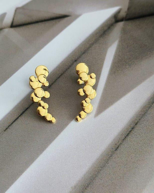 Ear Cuff Bolhas Ouro